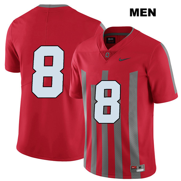 Ohio State Buckeyes Men's Kendall Sheffield #8 Red Authentic Nike Elite No Name College NCAA Stitched Football Jersey OA19R23HK